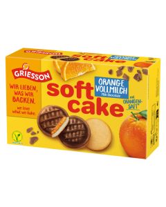 Kurzes MHD: Griesson Soft Cake Orange Vollmilch 300g