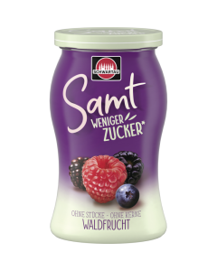 Kurzes MHD: Schwartau Samt weniger Zucker Waldfrucht 255g