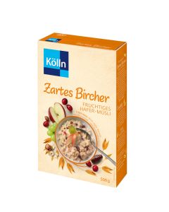 Kurzes MHD: Kölln Zartes Bircher Fruchtiges Hafer-Müsli 500g