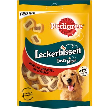 PEDIGREE® Leckerbissen Tasty Minis Rind & Geflügel Geschmack 155g