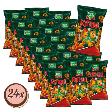 Multipack: 24x funny-frisch Ringli Paprika à 75g