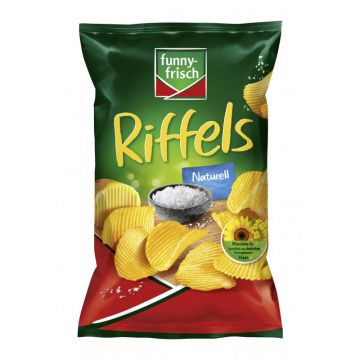 Funny-Frisch Riffels Chips Naturell 150g