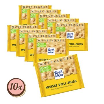 Multipack: 12x Ritter Sport Weisse Voll-Nuss à 100g