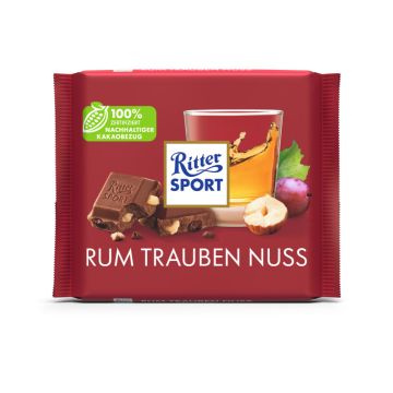 Ritter Sport Rum Trauben Nuss Tafel 100g