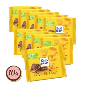 Multipack: 10x Ritter Sport Knusper Flakes à 100g