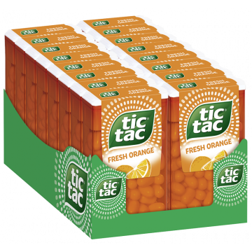 Multipack: 16x tic tac fresh orange je 49g