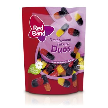 Red Band Fruchtgummi Lakritz Duos 200g Premium Stehbeutel