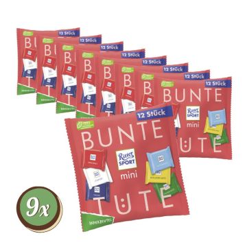 Multipack: 9x Ritter Sport Mini Bunte Tüte à 200g