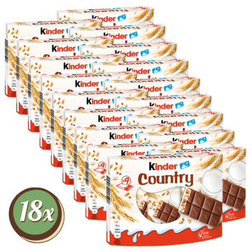 Multipack: 18x Ferrero Kinder Country 9er à 211,5g