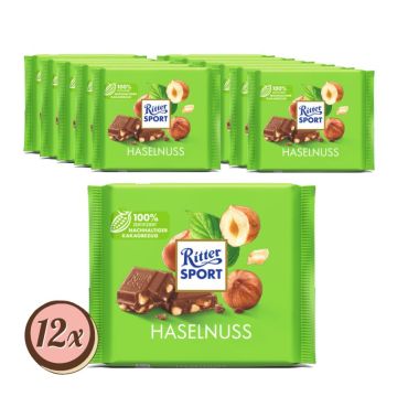 Multipack: 12x Ritter Sport Haselnuss à 100g