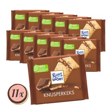 Multipack: 11x Ritter Sport Knusperkeks à 100g