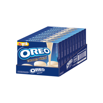 Multipack: 10x Oreo Choco Enrobed Weisse Schokolade Kekse á 246g