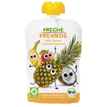 Freche Freunde Bio „Apfel, Banane, Ananas & Kokosnuss“