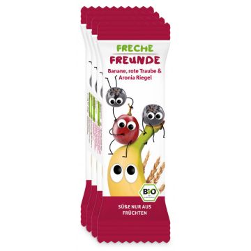 Freche Freunde Bio Riegel Banane, Rote Traube & Aronia 4x23g