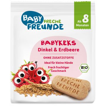 Freche Freunde Bio Babykekse Dinkel & Erdbeere 100g