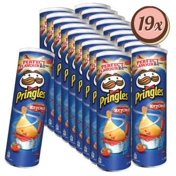 Multipack: 19x Pringles Ketchup 185g