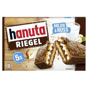 Ferrero Hanuta Riegel (5 Riegel à 34,5g)