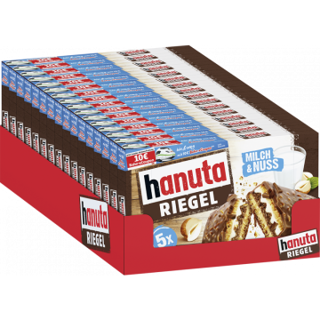 Multipack: 16x Ferrero Hanuta Riegel 5er - 172,5g