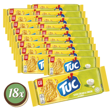 Multipack: 18x Tuc Sour Cream & Onion à 100g