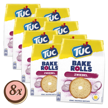 Multipack: 8x Tuc Bake Rolla Onion à 150g