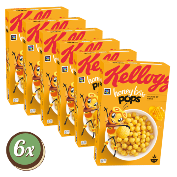 Multipack: 6x Kelloggs Honey Bsss Pops à 400g