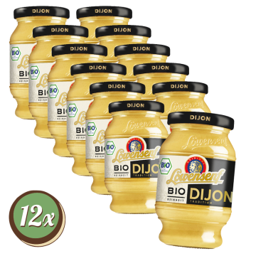 Multipack: 12x Löwensenf Bio Dijon à 250ml