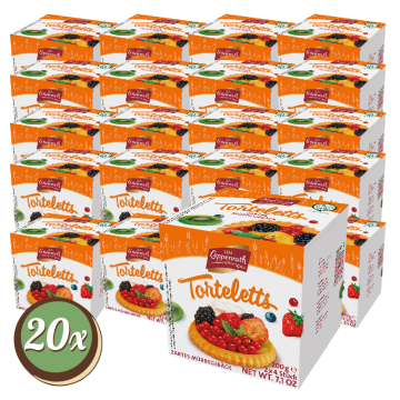 Multipack: 20x Coppenrath Zarte Mürbe-Torteletts á 200g