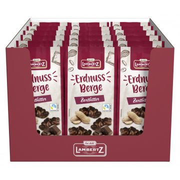 Multipack: 18x Lambertz Erdnussberge Zartbitter á 250g