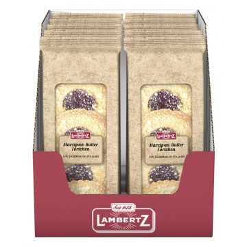 Multipack: 10x Lambertz Butter-Marzipan-Törtchen Kirsch á 250g