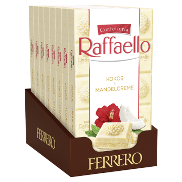 Multipack: 16x Ferrero Raffaello Tafel 90g