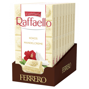 Multipack: 8x Ferrero Raffaello Tafel je 90g