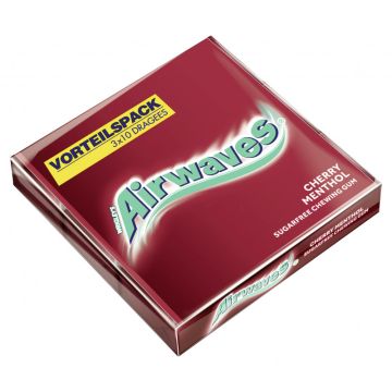 Kurzes MHD: AIRWAVES® Familypack Cherry Menthol 3x10 Dragees