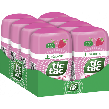 Multipack: 8x tic tac strawberry mix je 98g