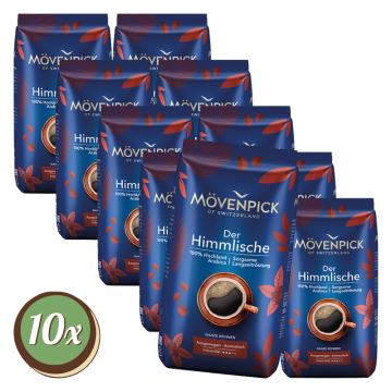 Multipack: 10x Mövenpick Der Himmlishe volle Bohnen á 500g