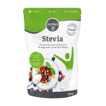 borchers Stevia Kristalline Streusüße mit Erythrit 300g