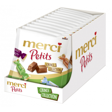 Multipack: 12x Storck Merci Petits Crunch Collection á 125g