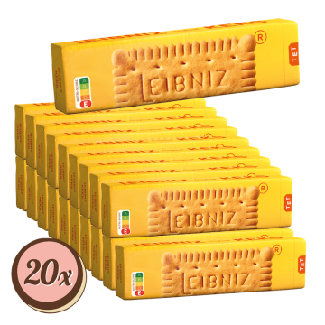 Multipack: 20x Bahlsen Leibniz Butterkeks weniger Zucker á 150g