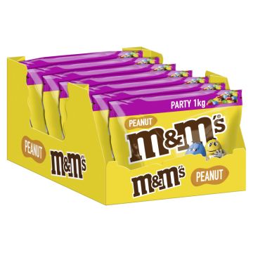 Multipack: 7x M&M'S® Peanut á 1kg Partybeutel