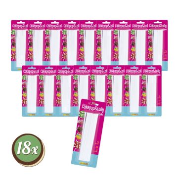 Multipack: 18x Decocino Cakepop & Lolly Sticks á 24 Stück