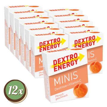 Multipack: 12x DEXTRO ENERGY* Pfirsichgeschmack á 50g