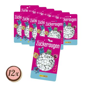 Multipack: 12x Decocino Zuckeraugen á 25g