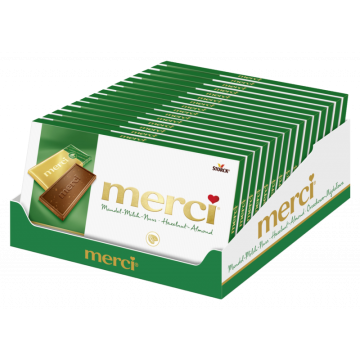 Multipack: 15x Storck Merci Mandel Milch-Nuss á 100g