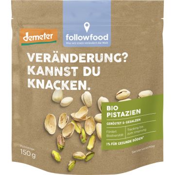 followfood Bio Pistazien geröstet und gesalzen 150g