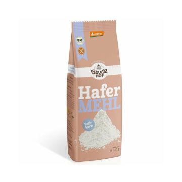 Knapp übers MHD: Bauckhof Hafermehl 350g Demeter glutenfrei