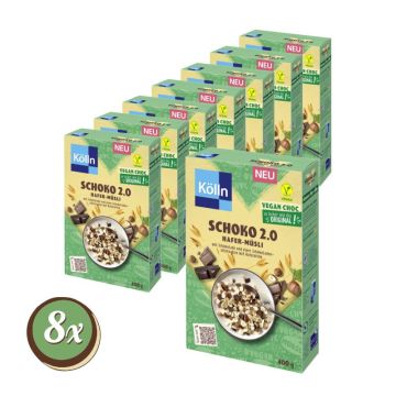 Multipack: 8x Kölln Müsli Schoko 2.0 Vegan á 400g