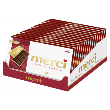 Multipack: 15x Storck Merci Edel-Marzipan Tafel á 112g