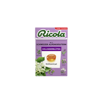 Ricola Holunderblüten - zuckerfrei 50g Box