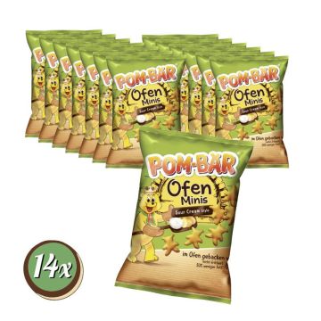 Multipack: 14x Pom-Bär Ofen Minis Sour Cream Style á 80g