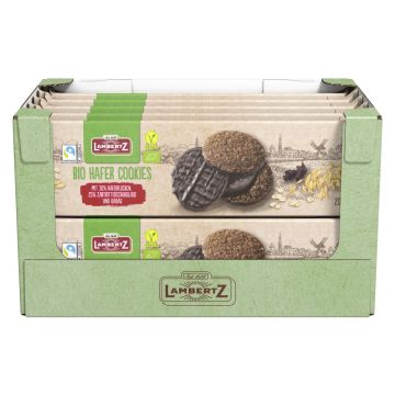 Multipack: 10x Lambertz Bio-Hafer-Cookies Zartbitter á 200g