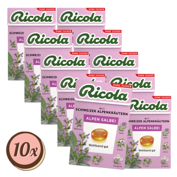 Multipack: 10x Ricola Alpen-Salbei à 50g